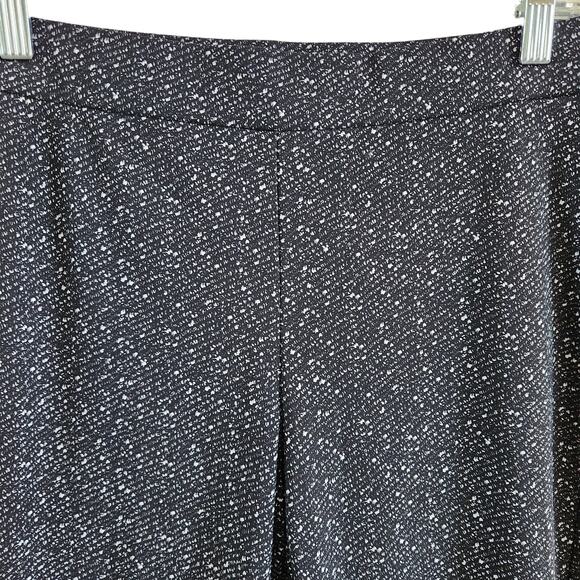 Theory Adbelle Black Printed Slimming Stretch Pull-On Pants Office Wear Medium - Picture 3 of 6